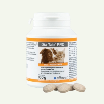 alfavet Dia Tab PRO 100g für Hund und Katze