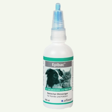 alfavet Epibac 100ml Ohrreiniger für Hund und Katze