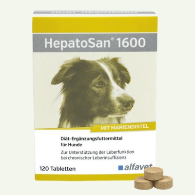 alfavet HepatoSan 1600mg 120 Tabletten 192g für Hund