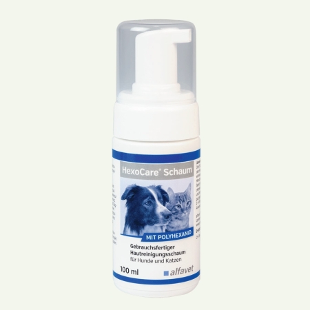 alfavet HexoCare Schaum 100ml für Hund und Katze