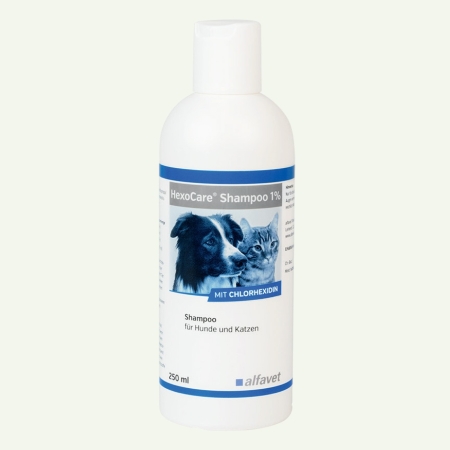 alfavet HexoCare Shampoo 1% 250ml für Hund und Katze