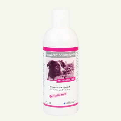 alfavet HexoCare Shampoo 4% 250ml für Hund und Katze