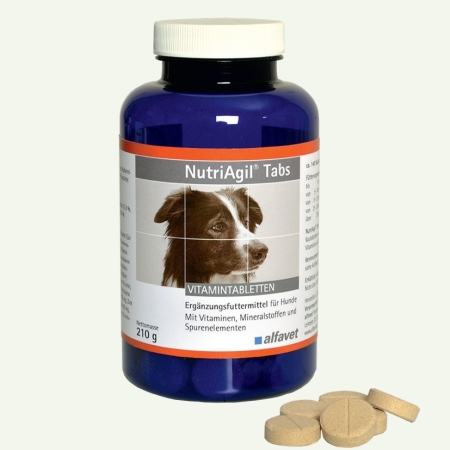 alfavet NutriAgil Tabs 210g 140x1,5g für Hunde - Kurzläufer MHD 01/2025