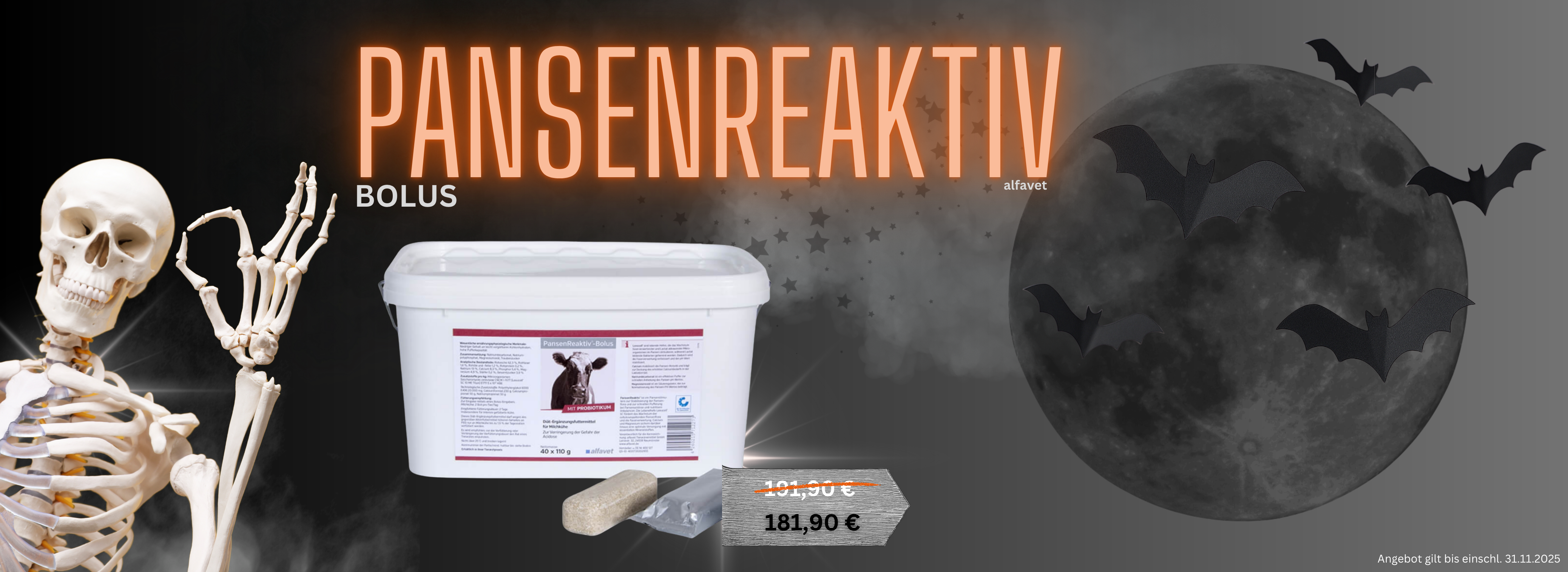 Halloween 2025 Pansenreaktiv Bolus 